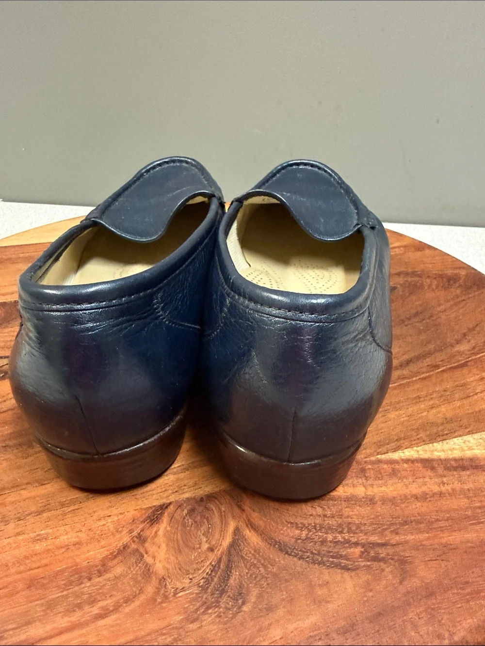 SAS Tripad Comfort Women’s 10 M Navy Blue Leather Loafers Made USA